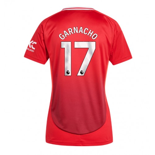 Dres Manchester United Alejandro Garnacho #17 Domaci za Žensko 2024-25 Kratak Rukav